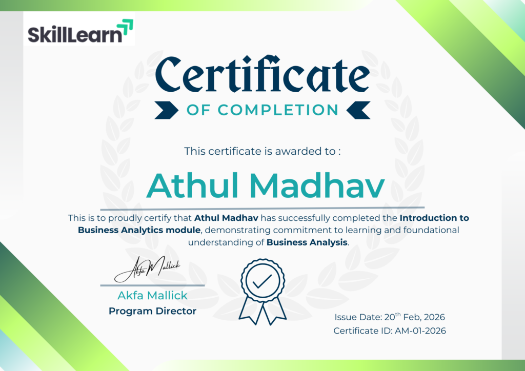 Athul Madhav Certificate - Module 1